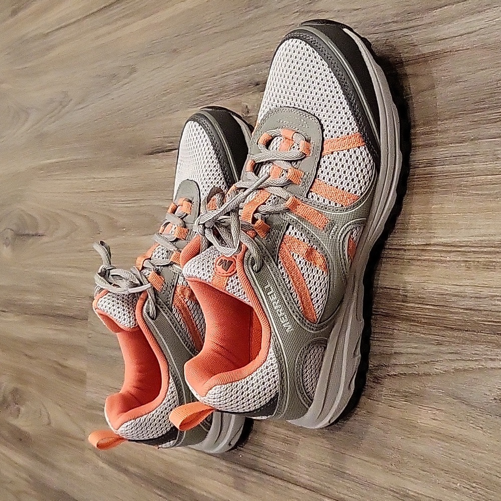 New Women Merrell Trail Hace Mesh Hiking Sneakers Coral
